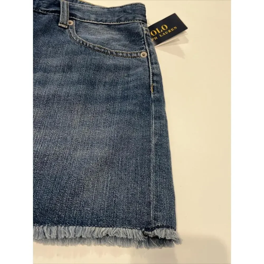 NWT POLO RALPH LAUREN BIG GIRLS DENIM Spring I Blue SKIRT Size 16